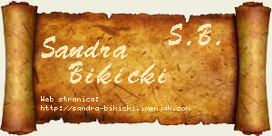 Sandra Bikicki vizit kartica